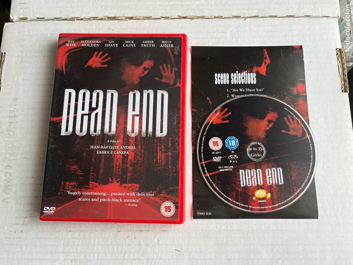 Cine: DEAD END - CAJA COLOR ROJO ROJA - PELICULA DVD KREATEN INGLES