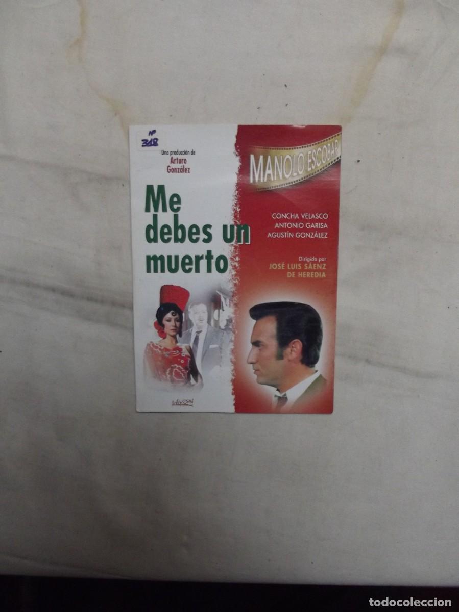 Cine: DVD ME DEBES UN MUERTO CON MANOLO ESCOBAR ( SOBRE DE CARTON )