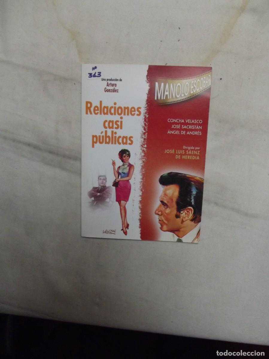 Cine: DVD RELACIONES CASI PUBLICAS CON MANOLO ESCOBAR ( SOBRE DE CARTON )