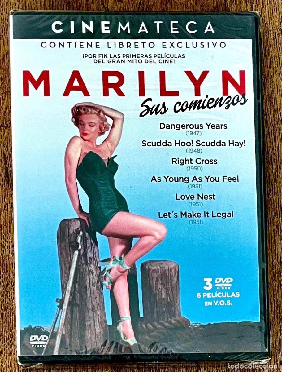 Cine: 6 DVDS. MARILYN, SUS COMIENZOS. Marilyn Monroe. NUEVO Y PRECINTADO. V.O.S.E