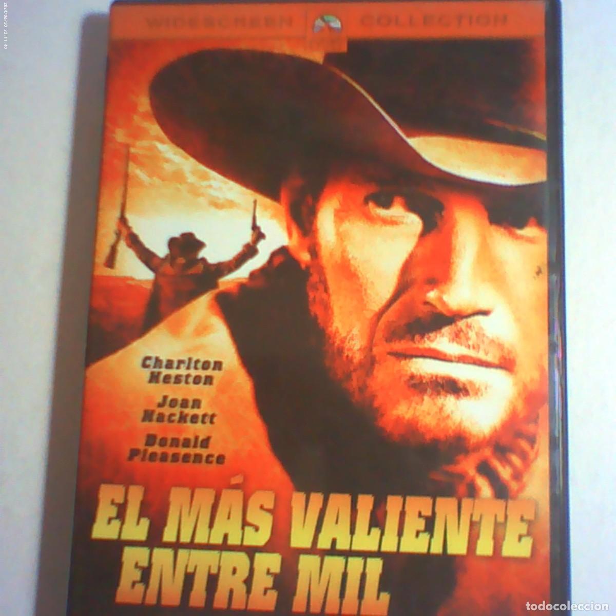 Cine: dvd el m&aacute;s valiente. charlton heston. 105 min con inserto (seminueva)