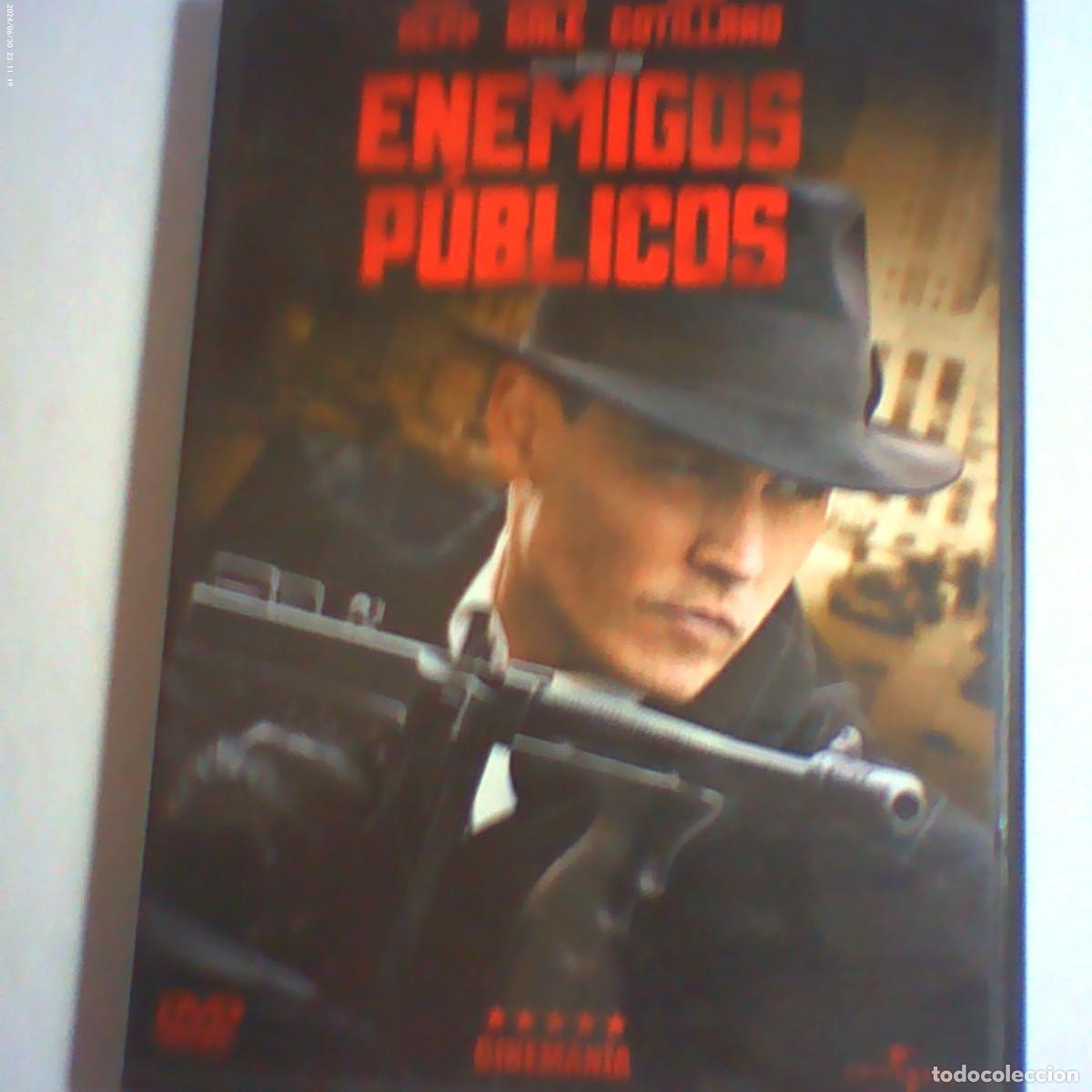 Cine: dvd enemigos p&uacute;blicos. johnny depp. 134 min (seminuevo)