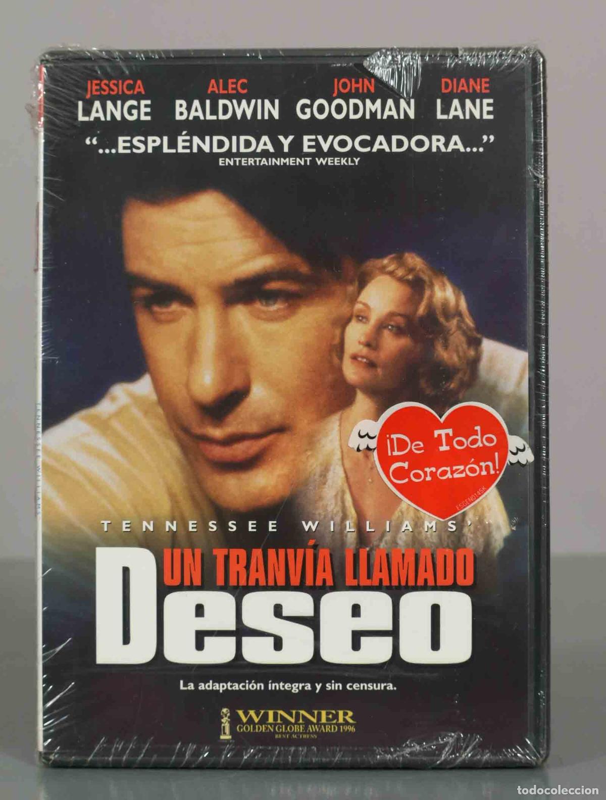Cine: DVD. Un tranv&iacute;a llamado Deseo - Tennessee Williams, Glenn Jordan, Jessica Lange, Alec Bald PRECINTAD