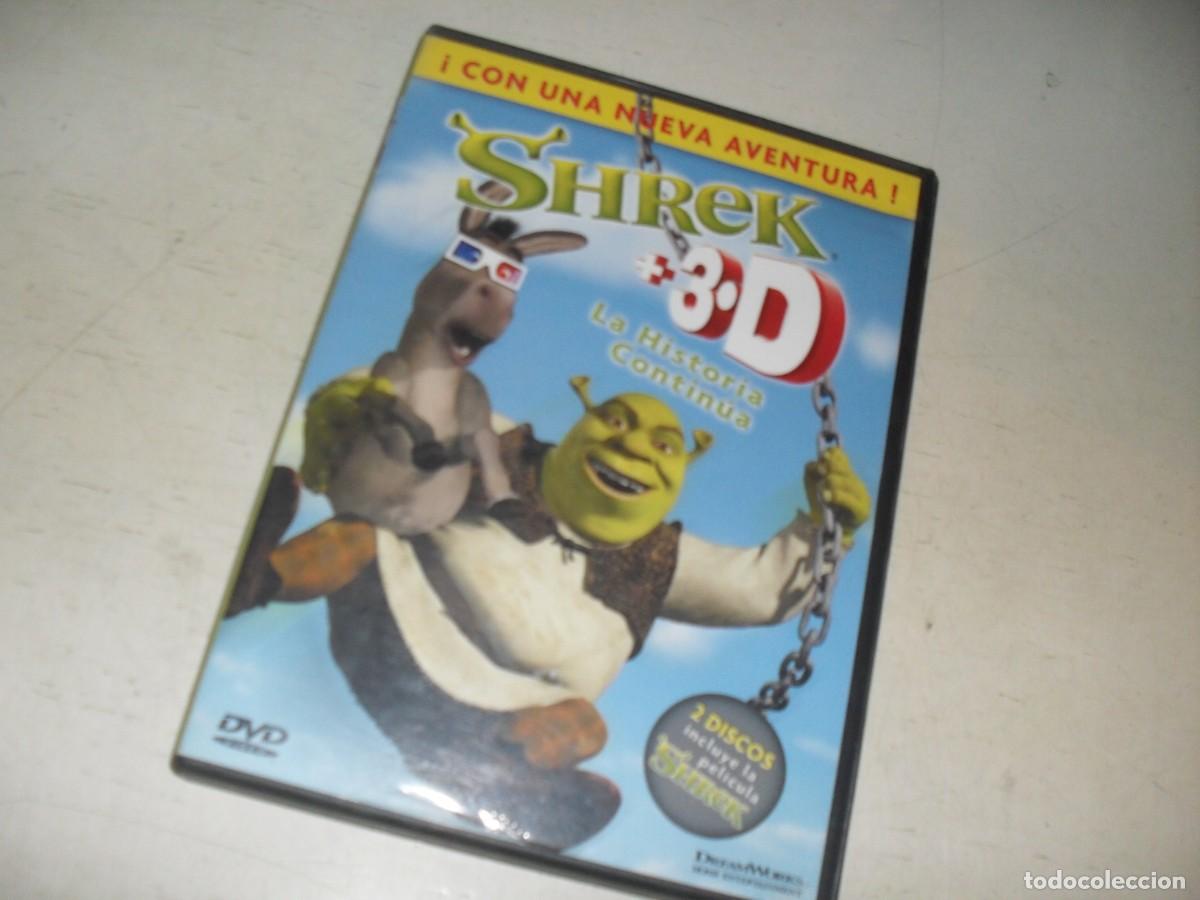 Cine: DVD SHRECK +3D,LA HISTORIA CONTINUA,EDICION PARA COLECCIONISTAS.DREAMWORKS,2004