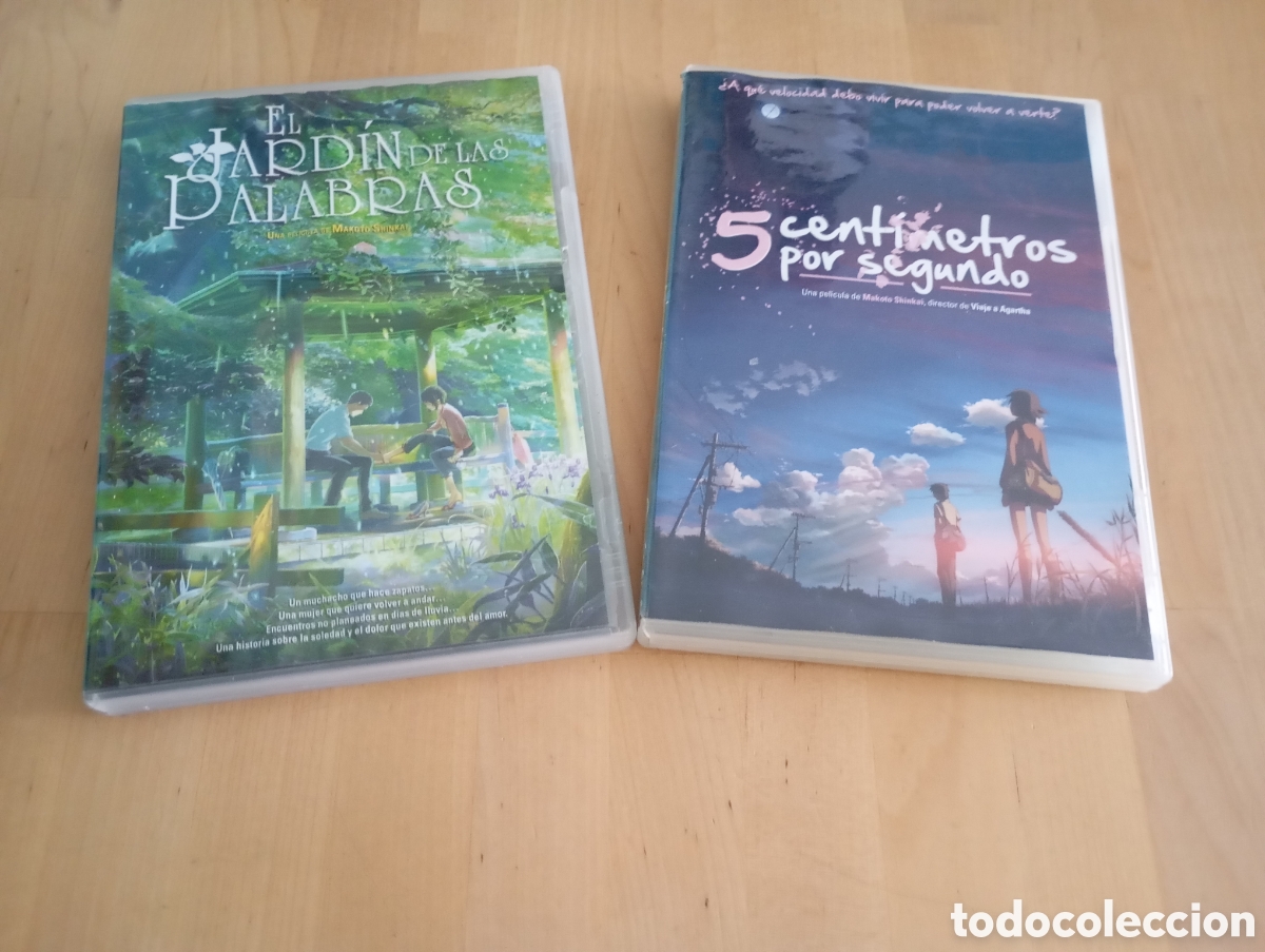 Cine: 2 DVD Makoto Shinkai. El jard&iacute;n de las palabras + 5 Cent&iacute;metros por segundo Anime Animaci&oacute;n Japonesa