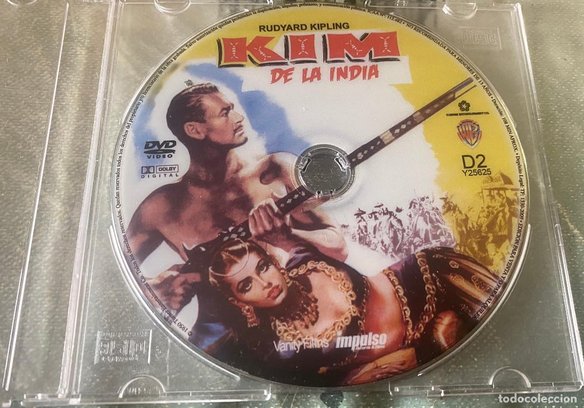 Cine: 'Kim de la India', con Errol Flynn. DVD original. Edici&oacute;n de 2009. En caja fina slim sin car&aacute;tula.