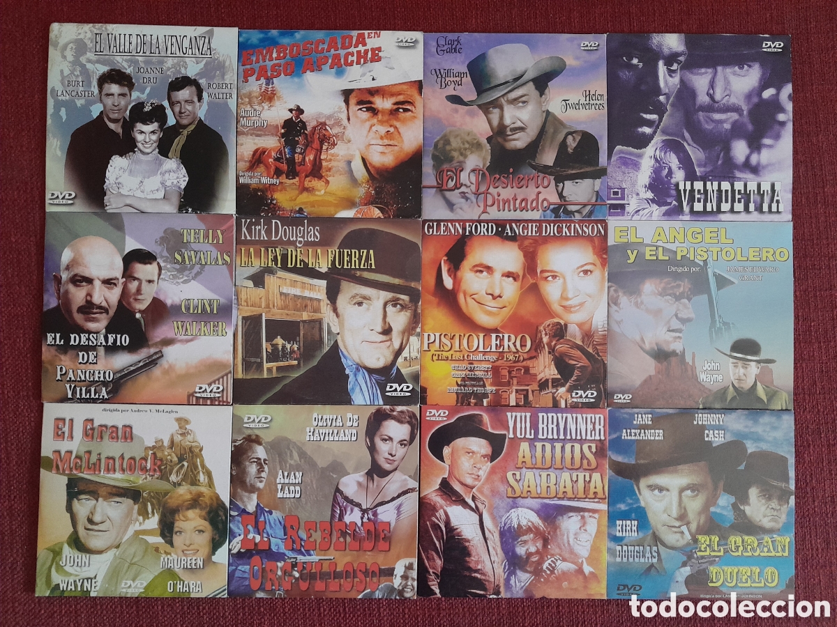 Cine: 12 Pel&iacute;culas del Oeste-Western en DVD.