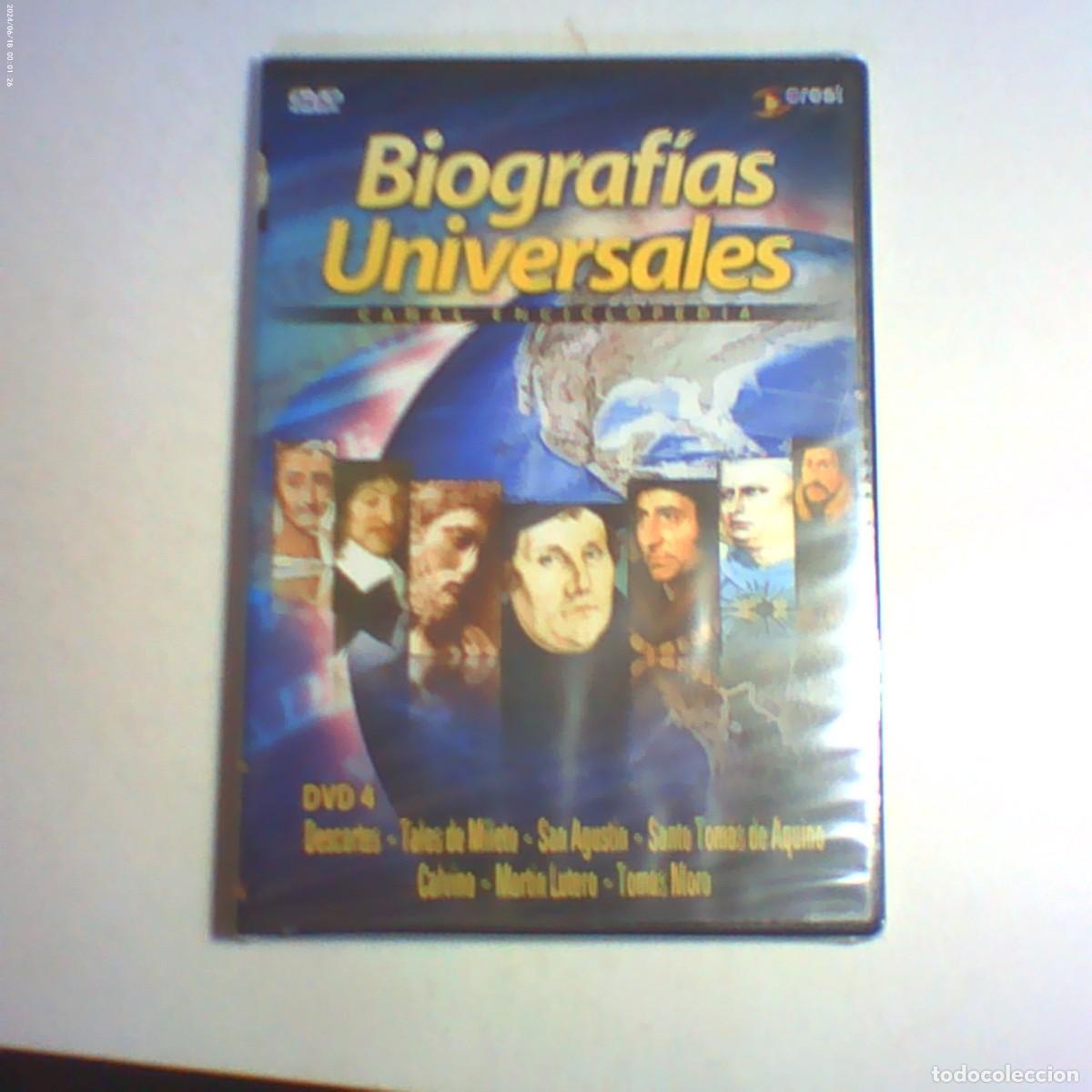Cine: dvd biograf&iacute;as descartes. tales. san agust&iacute;n. tom&aacute;s aquino. calvino. lutero. tom&aacute;s moro (precintado)