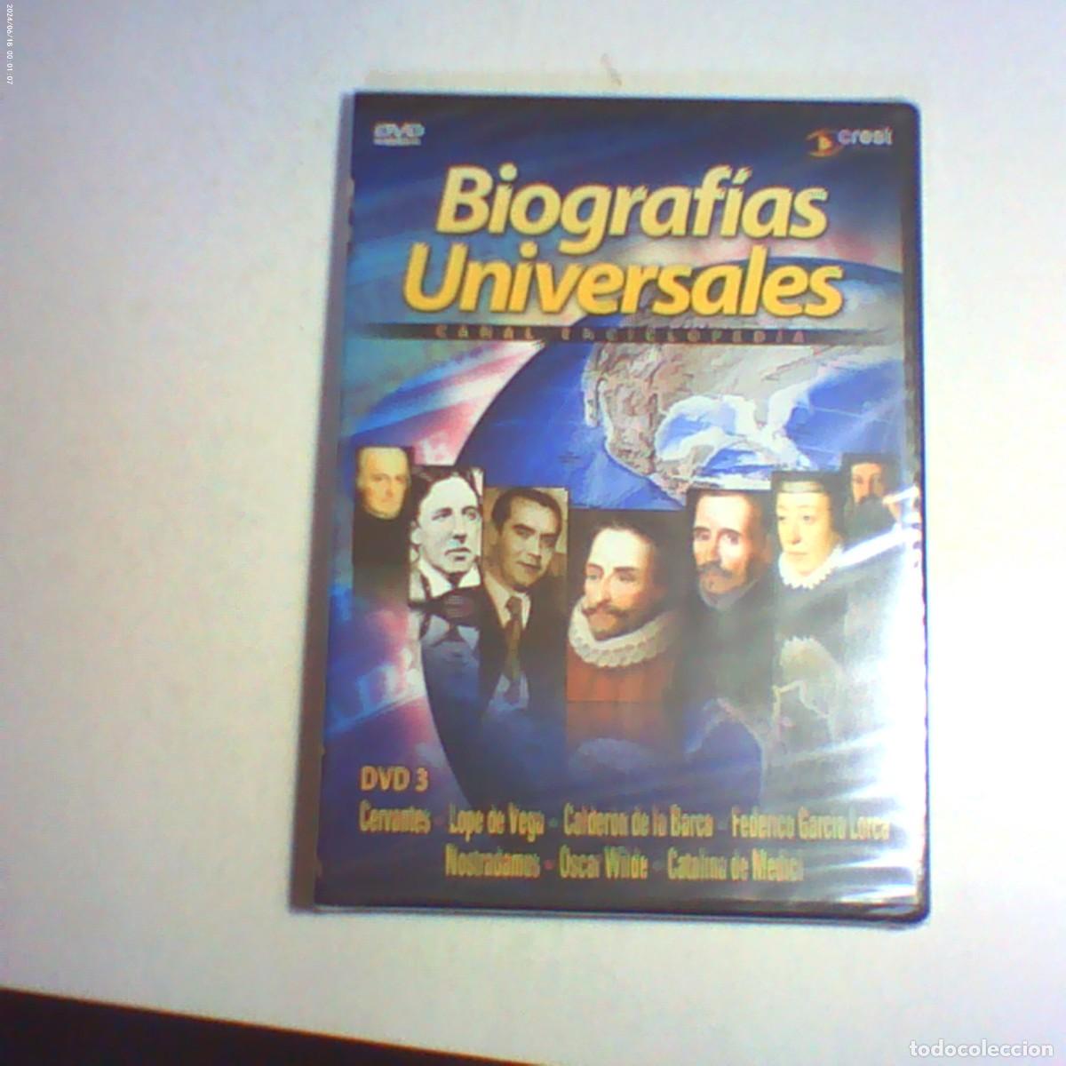 Cine: dvd biograf&iacute;as cervantes. lope vega. calder&oacute;n. garc&iacute;a lorca. nostradamus. wilde. catalina medici