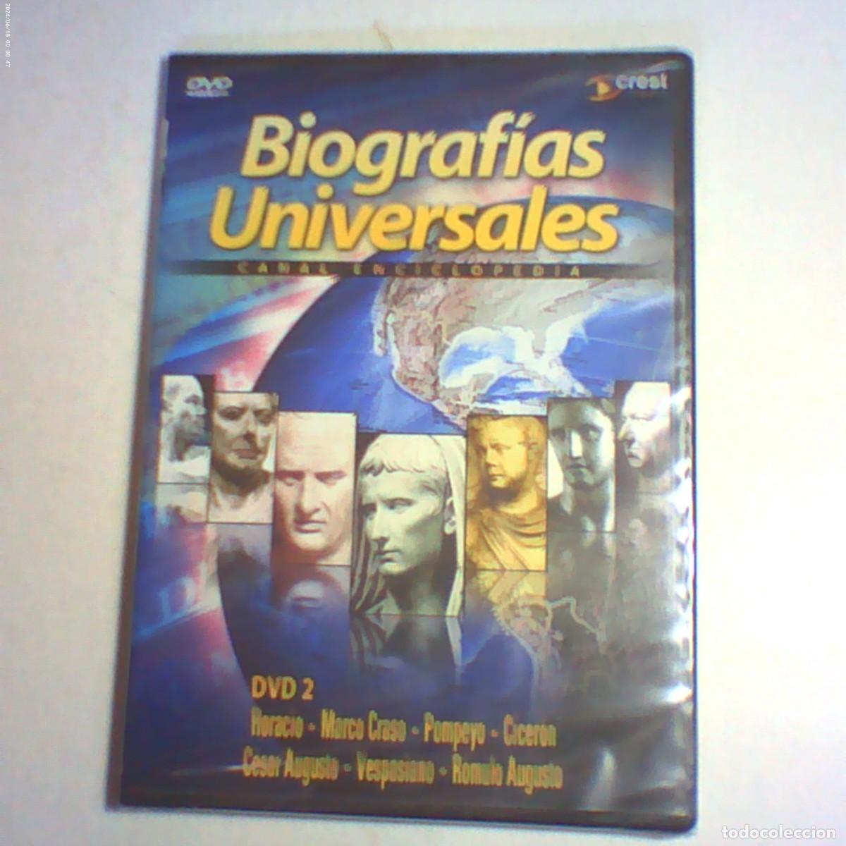 Cine: dvd biograf&iacute;as horacio. craso. pompeyo. cicer&oacute;n. augusto. vespasiano. romulo augusto (precintado)