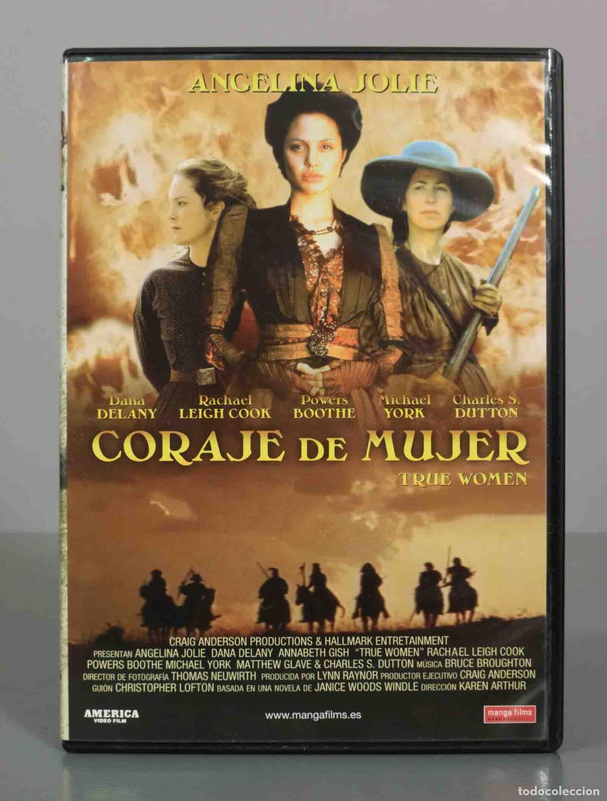 Cine: DVD. Coraje de Mujer (True Women) - Dana Delany, Annabeth Gish, Angelina Jolie