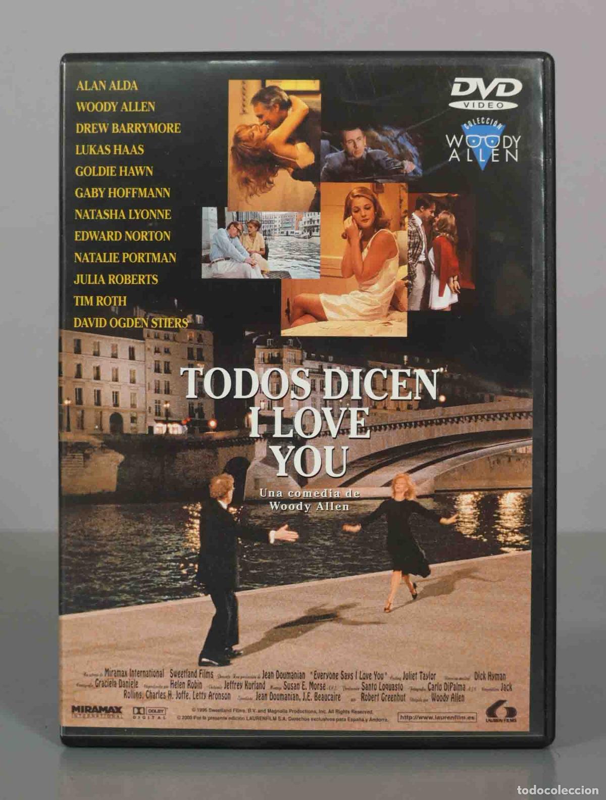 Cinema: DVD. Todos dicen I Love You - Woody Allen, Alan Alda, Drew Barrymore, Edward Norton, Julia Roberts,