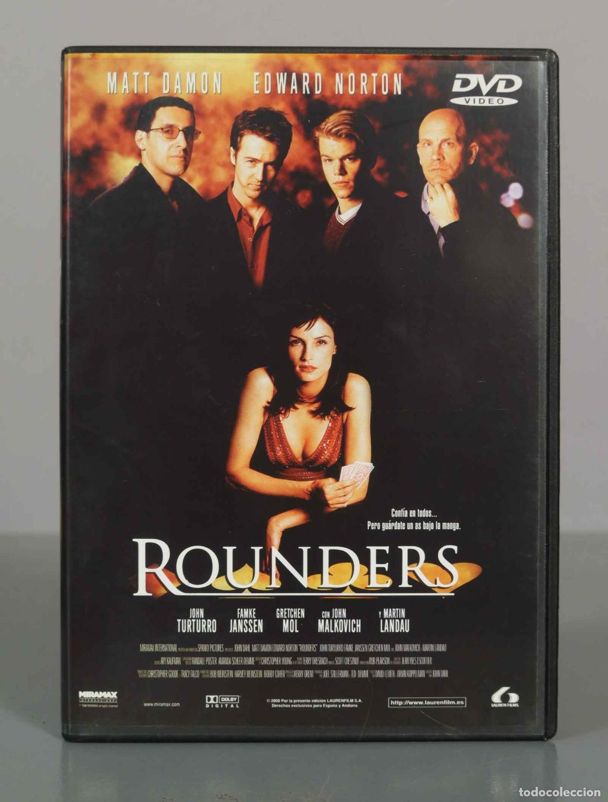 Cinema: DVD. Rounders - Matt Damon, Edward Norton, John Malkovich, John Turturro, Martin Landau