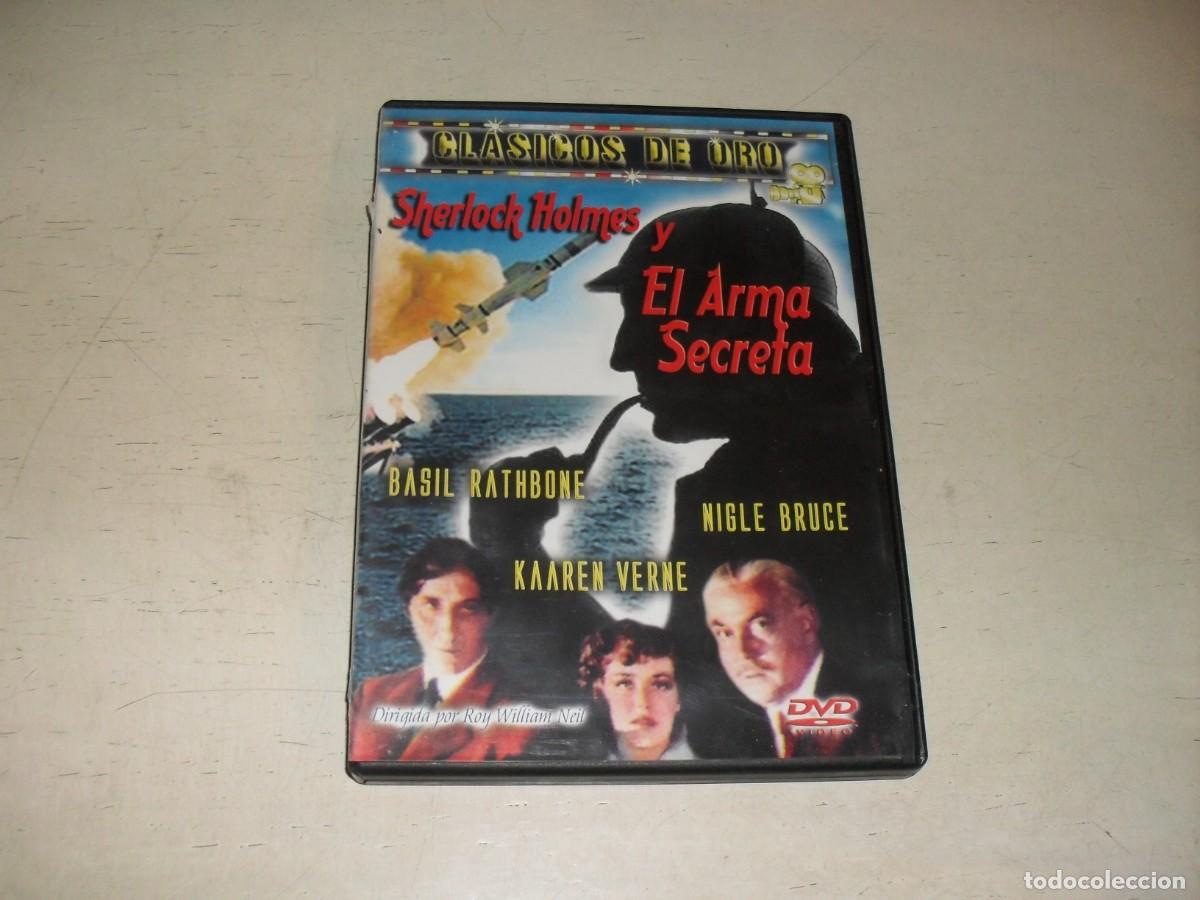Cine: DVD SHERLOCK HOLMES Y EL ARMA SECRETA,CON BASIL RATHBONE,2003
