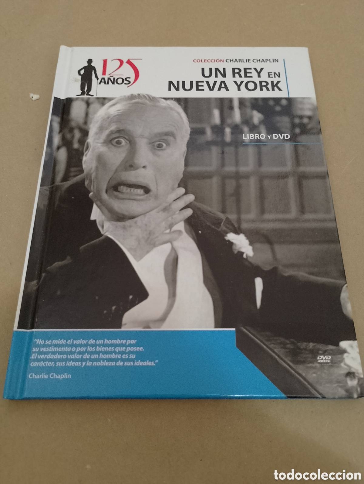Cinema: Dvd-libro. Un rey en Nueva York. Colecci&oacute;n Charles Chaplin 125 a&ntilde;os.