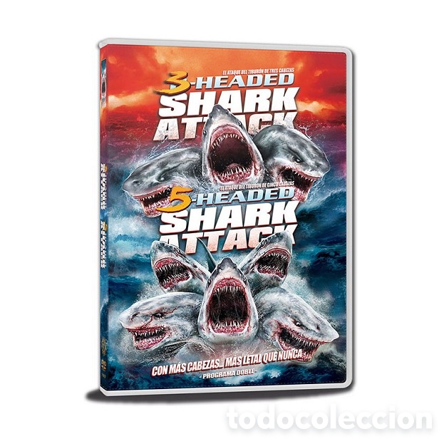 Cine: 3-Headed Shark Attack + 5-Headed Shark Attack - DVD