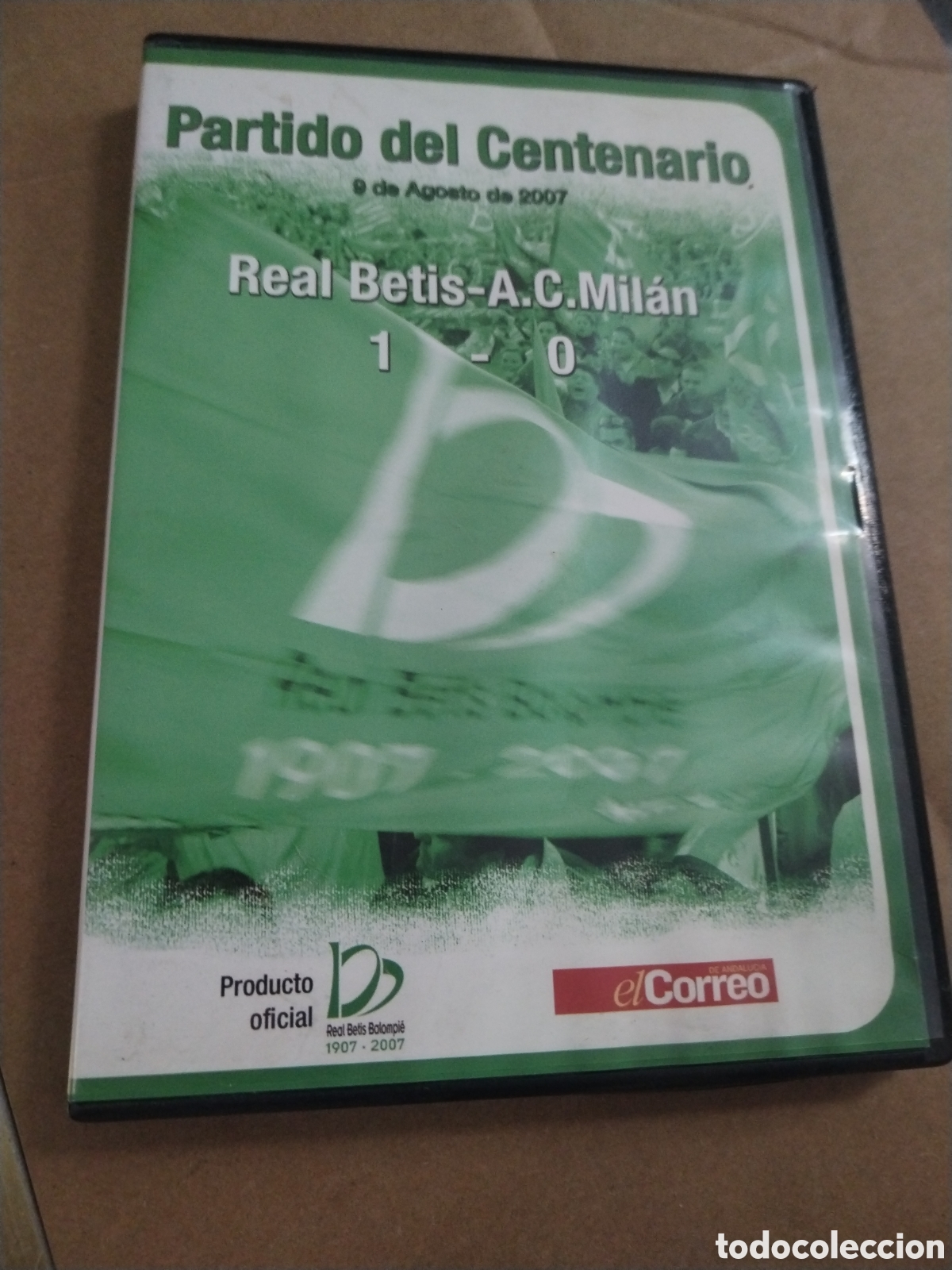 Cinema: PARTIDO DEL CENTENARIO 9 DE AGOSTO DE 2007. REAL BETIS-AC MILAN. DVD.
