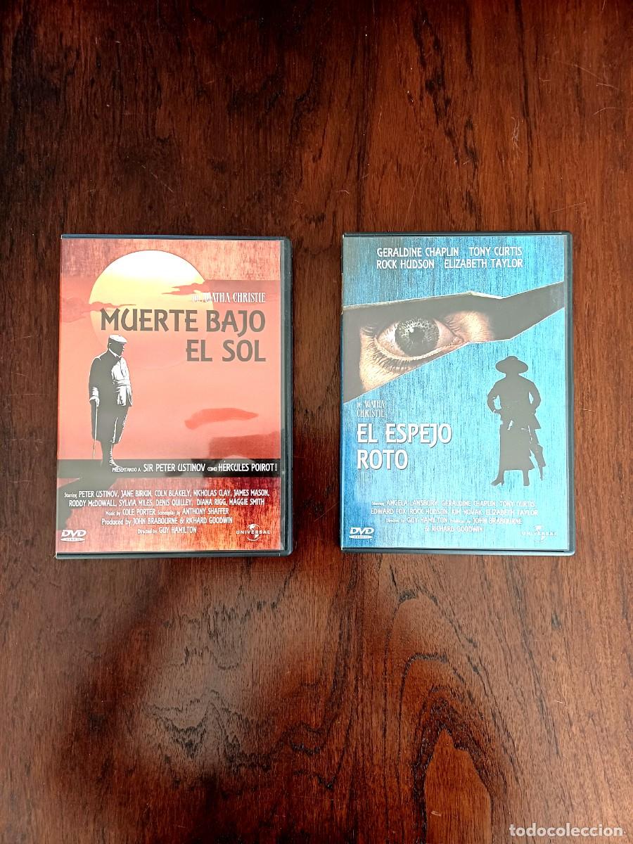 Cinema: Lote 2 DVDs - Agatha Christie Poirot y Miss Marple - Muerte bajo el sol y El espejo roto