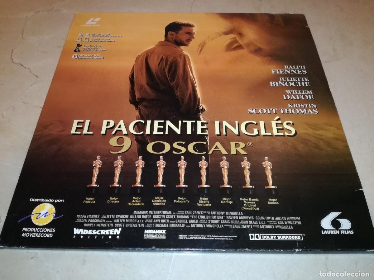 Cine: EL PACIENTE INGLES-9 OSCAR-DOBLE LASER DISC
