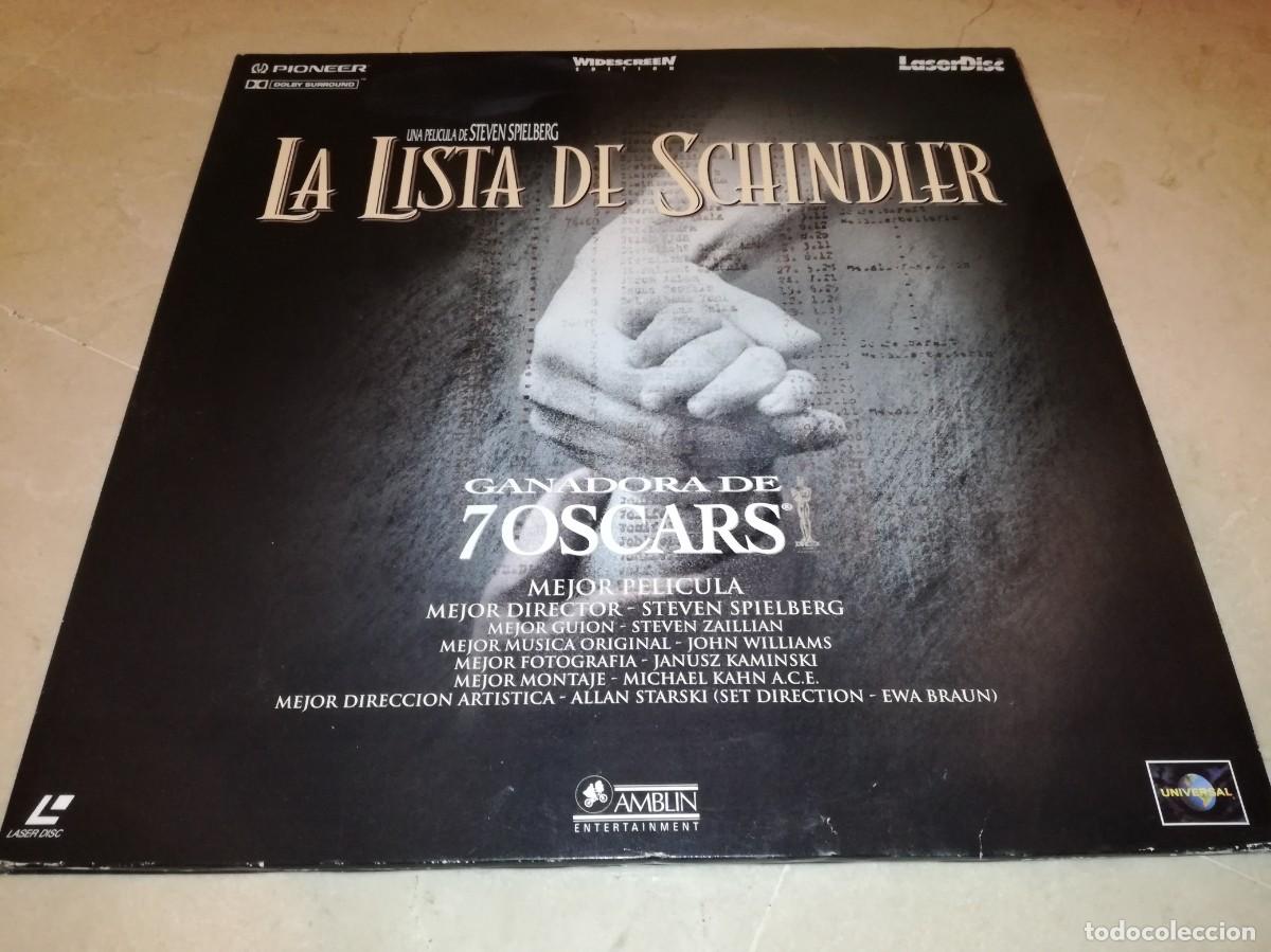 Cine: LA LISTA DE SCHINDLER-STEVEN SPIELBERG-DOBLE LASER DISC