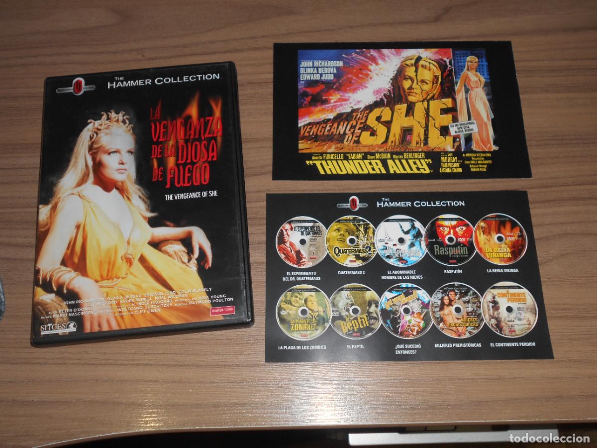 Cine: LA VENGANZA DE LA DIOSA DE FUEGO Edicion Especial DVD + POSTAL Hammer COMO NUEVA