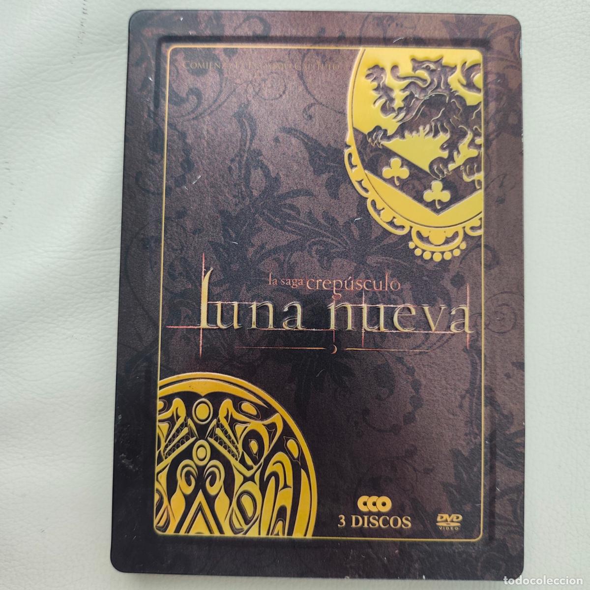 Cine: LUNA NUEVA (SAGA CREP&Uacute;SCULO) CAJA MET&Aacute;LICA EDICI&Oacute;N ESPECIAL 2 de 3 DISCOS (DVD)