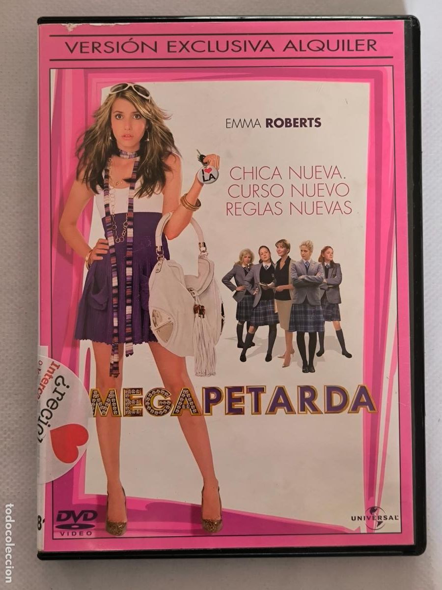 Cine: DVD MEGA PETARDA - EDICION DE ALQUILER - EMMA ROBERTS (H8)