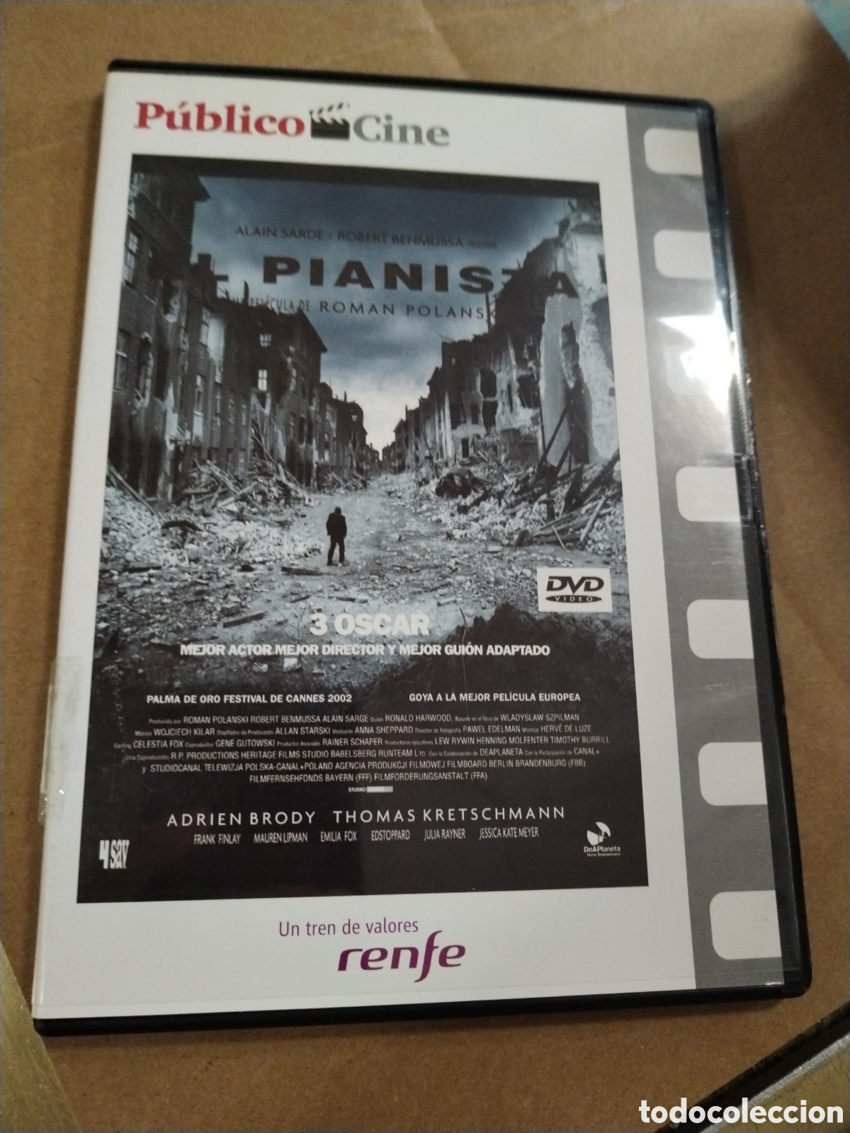 Cinema: El Pianista. Adrien Brody. DVD.