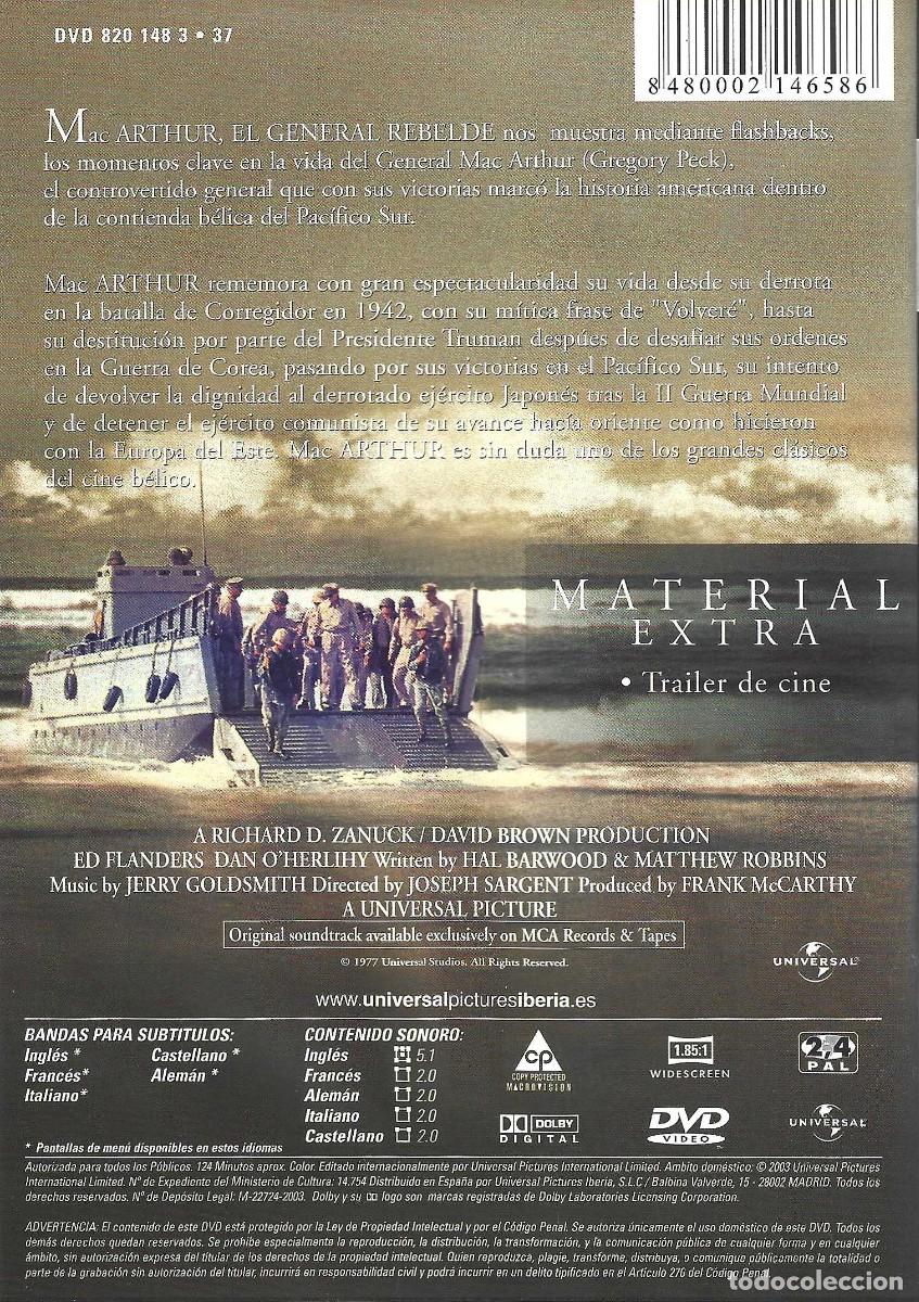 Cine: MACARTHUR EL GENERAL REBELDE GREGORY PECK - Foto 2