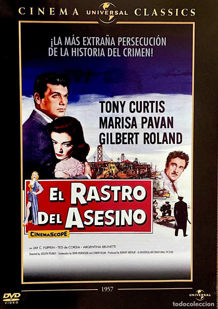 Cine: EL RASTRO DEL ASESINO. Tony Curtis. Gilbert Roland. Marisa Pavan. Joseph Pevney. CASI NUEVO.