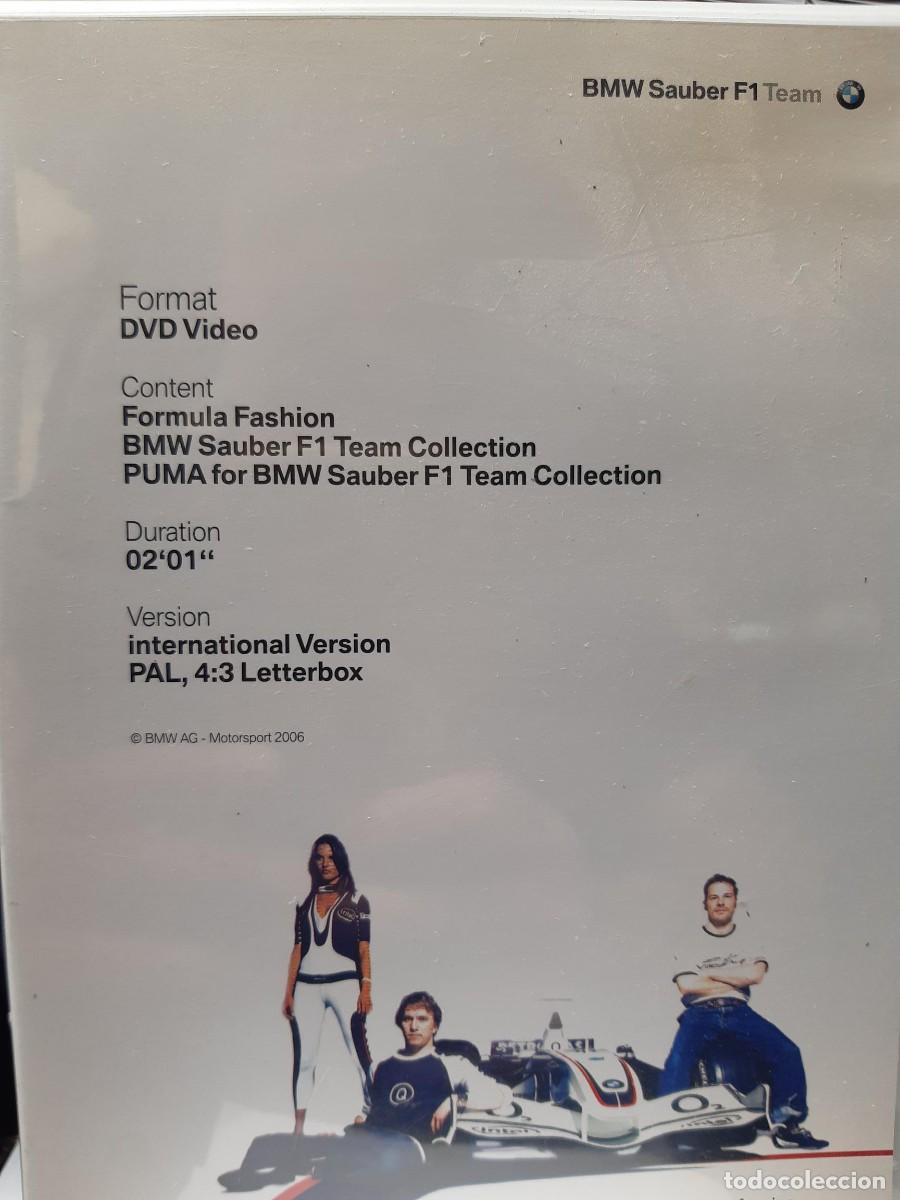 Cine: DVD VIDEO FORMULA FASHION BMW SAUBER F1 TEAM COLLECTION PUMA FOR BMW SAUBER F1 TEAM DVD