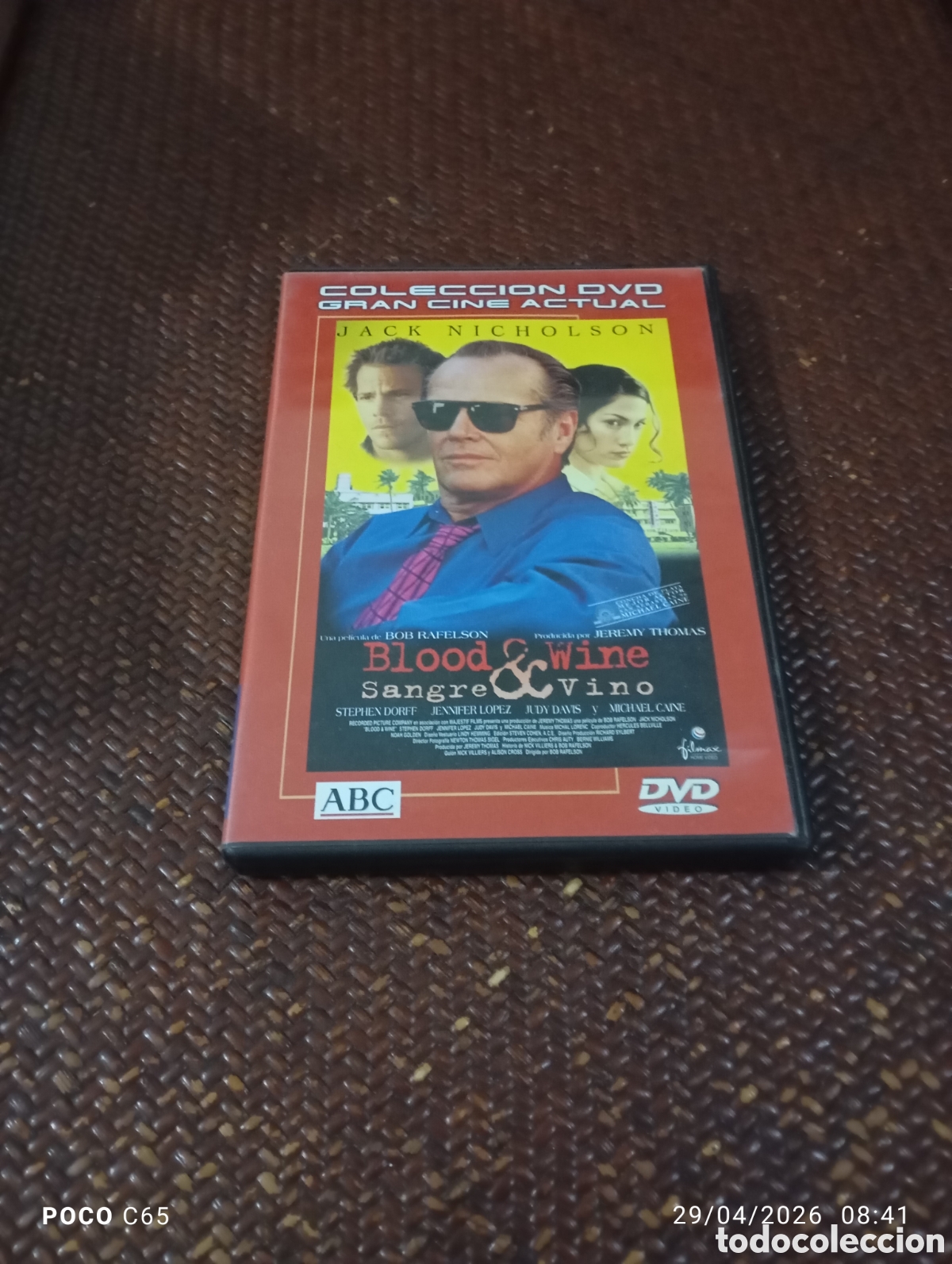 Cine: Blood wine sangre y vino DVD como nuevo