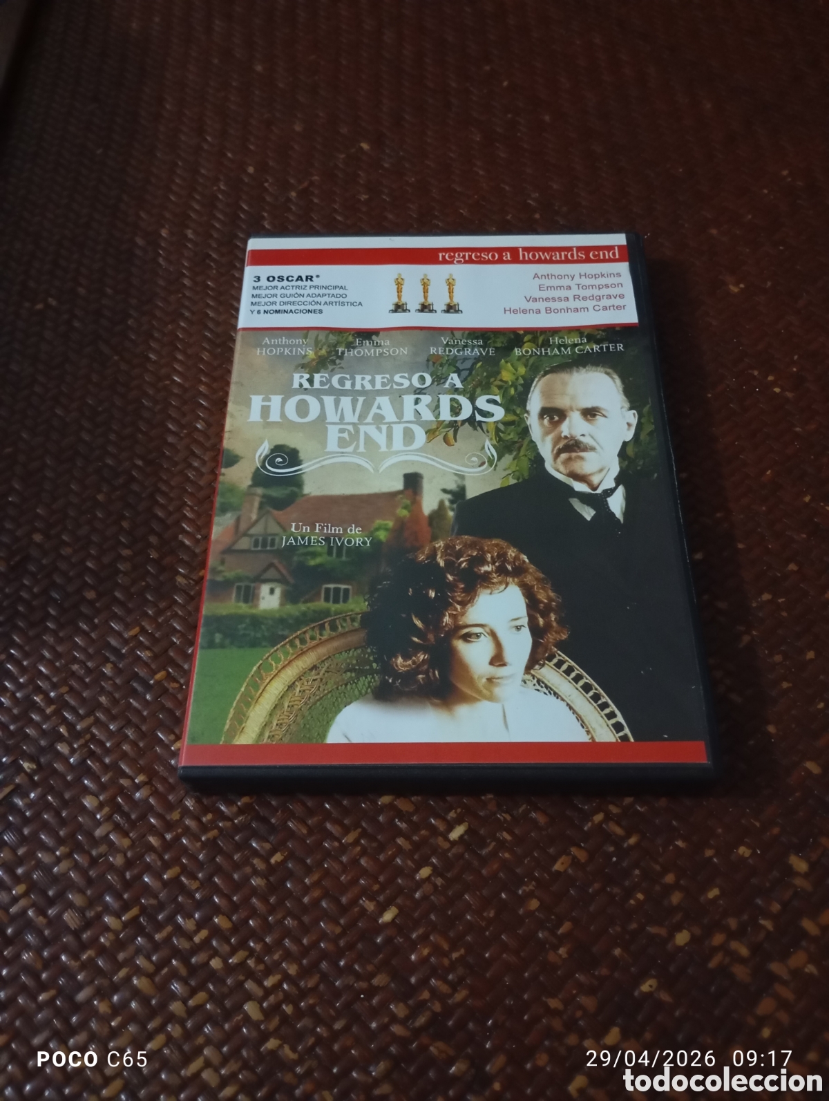 Cine: Regreso a howards end DVD