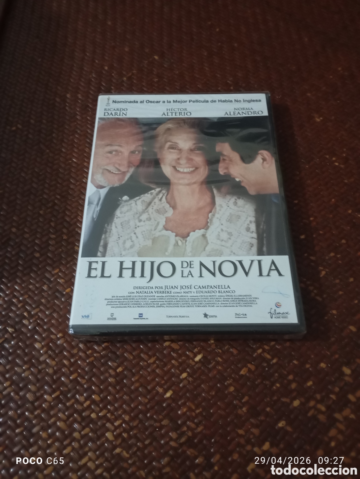 Cine: El hijo de la novia precintada DVD