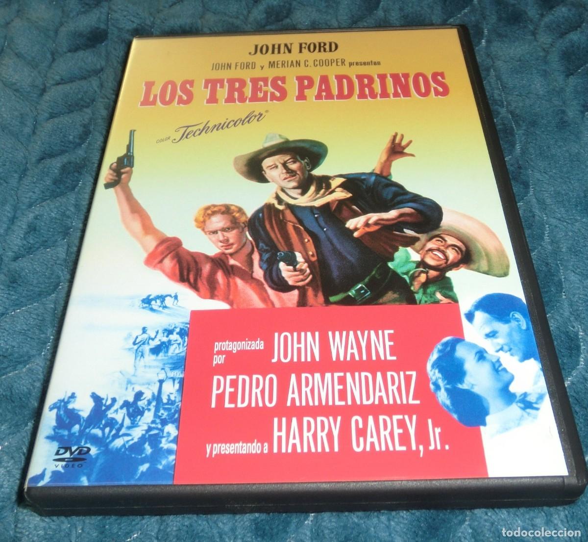 Cine: DVD LOS TRES PADRINOS - JOHN WAYNE (DE COLECCIONISTA - PERFECTO ESTADO-SOLO UN USO)
