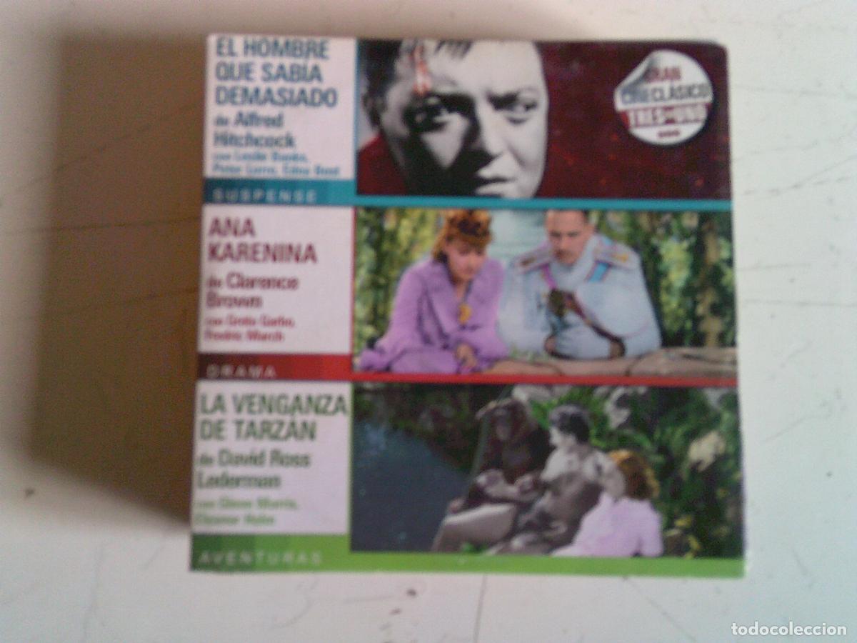 Cine: DVD Cine pel&iacute;cula El hombre que sab&iacute;a demasiado Ana Karenina La venganza de Tarzan