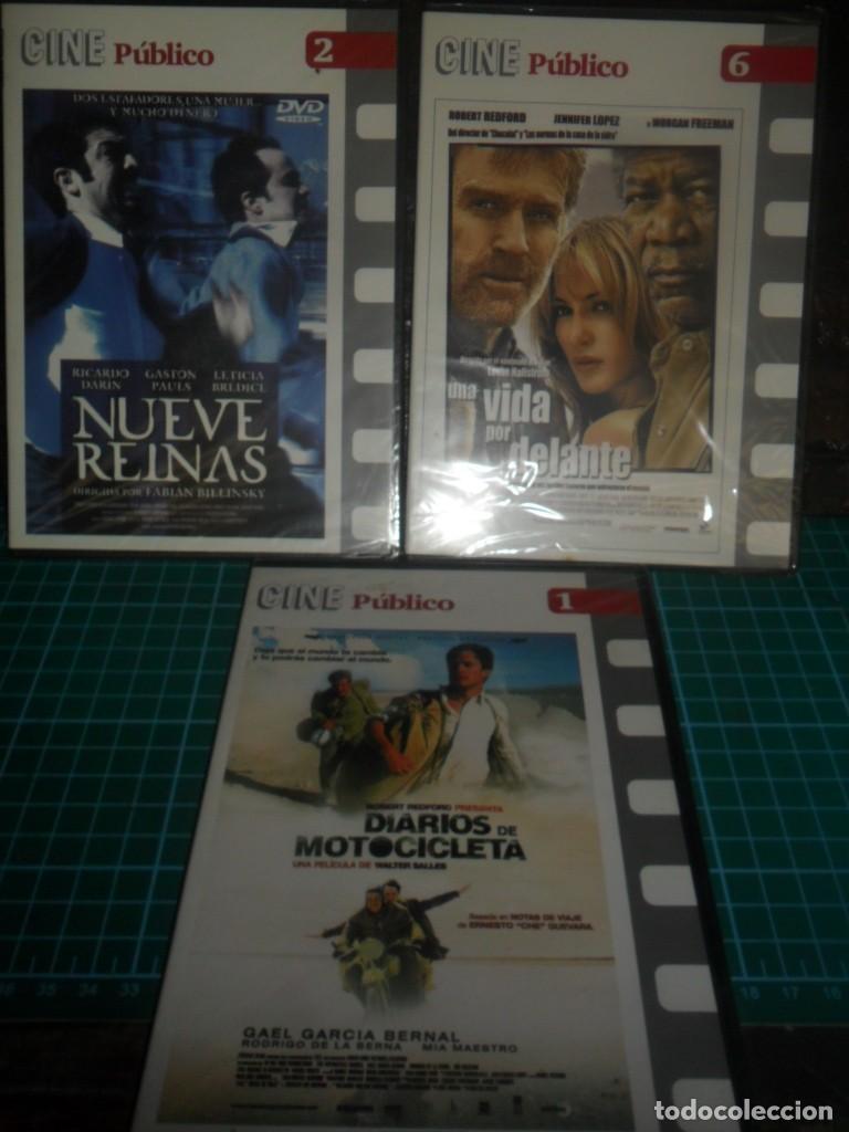 Cine: 117- Lote 3 DVDs Cine P&uacute;blico nuevas y precintadas