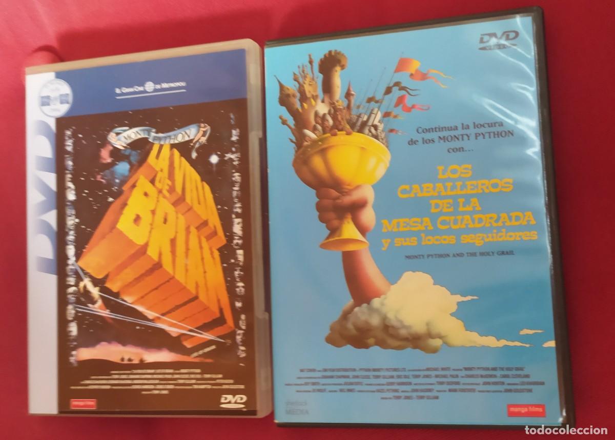 Cine: dvd Monthy python (dos pel&iacute;culas) la vida de Bryan y los caballeros de la mesa cuadrada