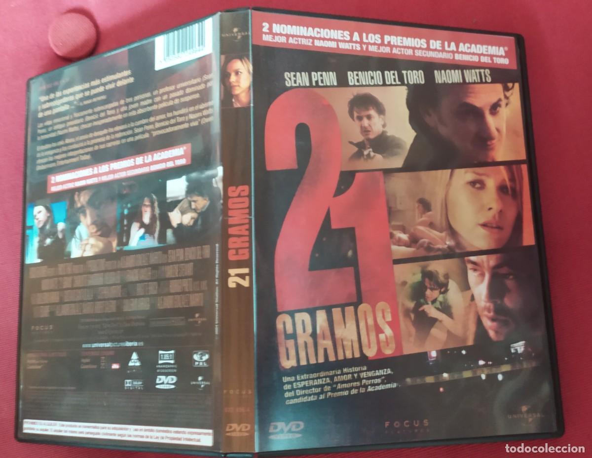 Cine: dvd 21 gramos. Sean Penn, Benicio del Toro, Naomi Watts