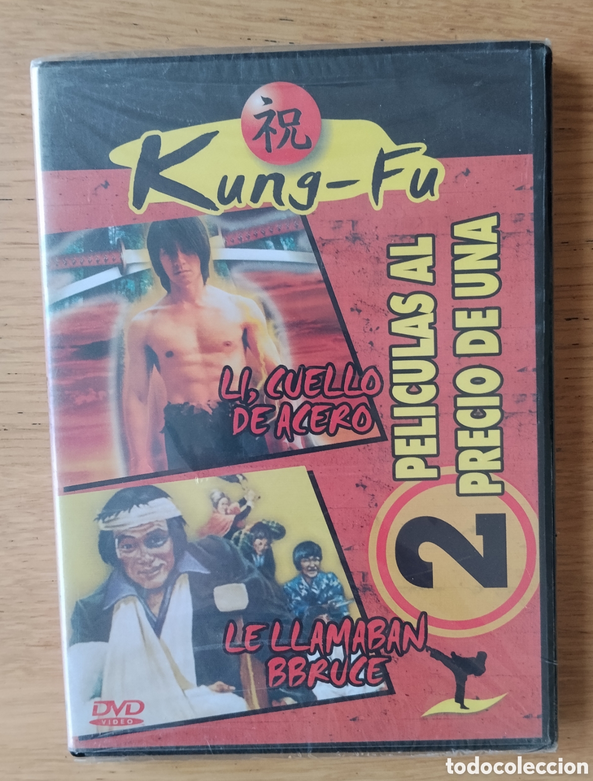 Cine: &rdquo;LI CUELLO DE ACERO&rdquo; + &rdquo;LE LLAMABAN BRUCE&rdquo; - DVD - ARTES MARCIALES - KUNG-FU - NUEVO, PRECINTADO