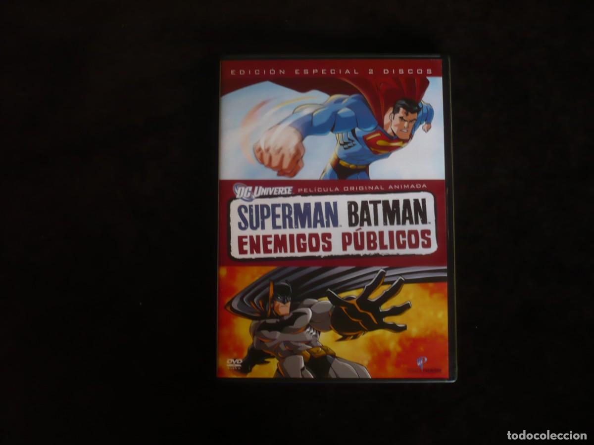 Cine: superman batman enemigos publicos - edicion especial 2 discos - dvd como nuevo