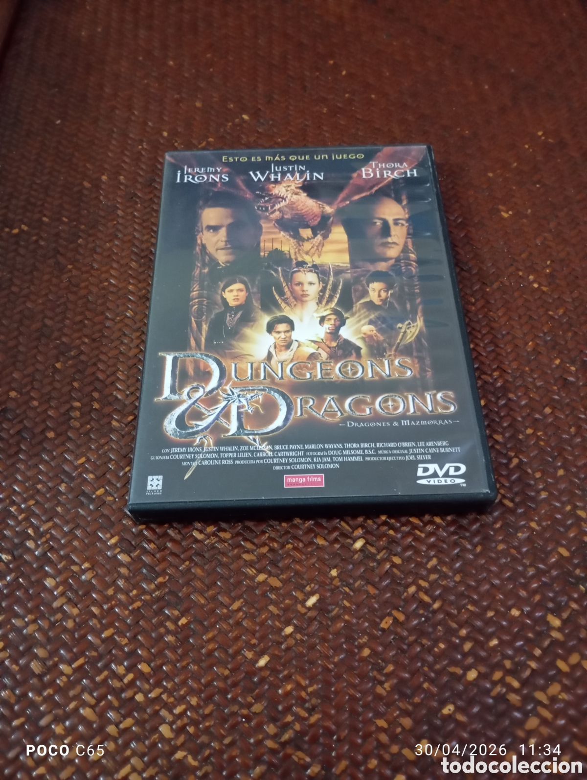 Cine: Dragones y mazmorras DVD como nuevo
