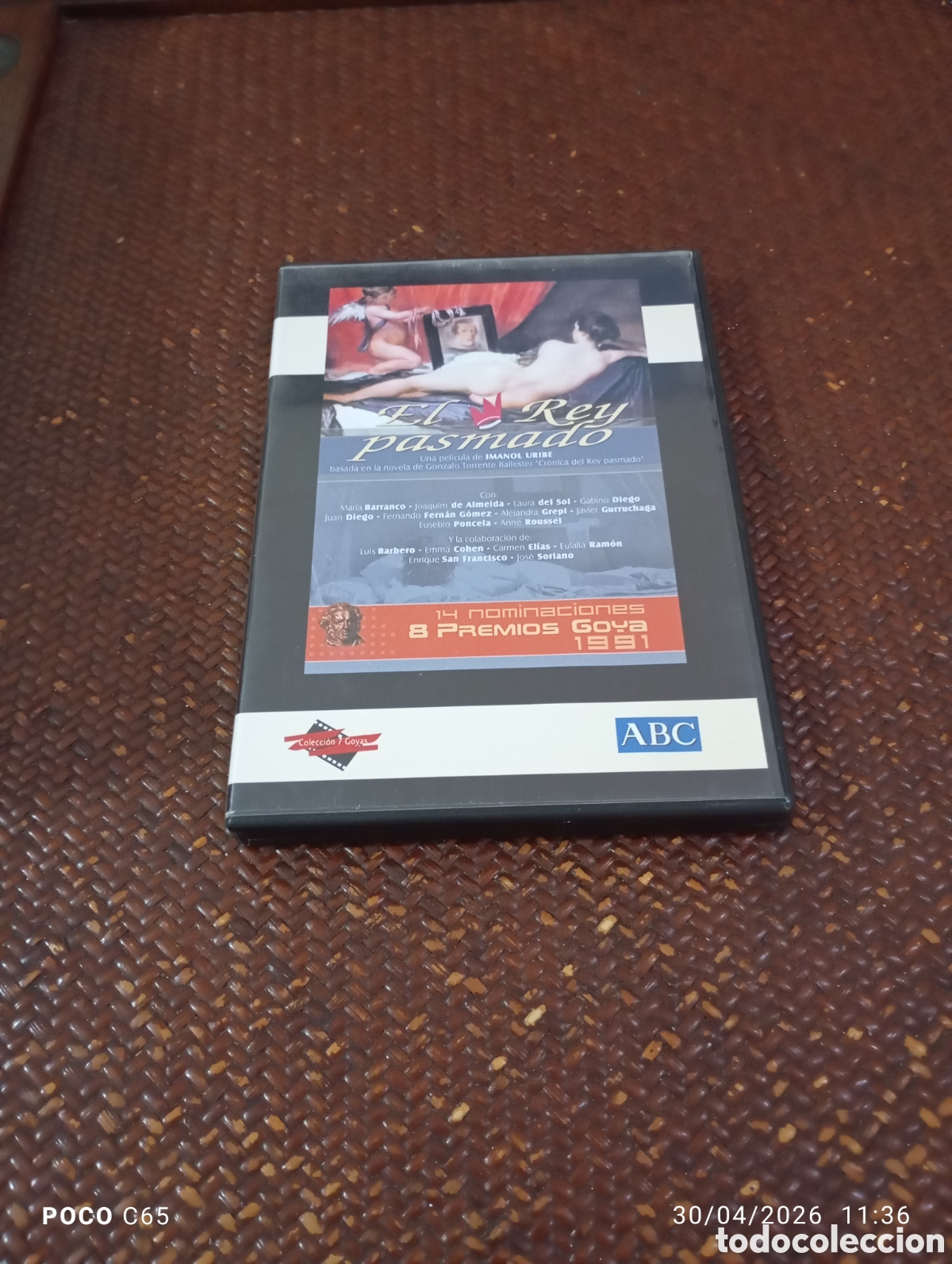 Cine: El rey pasmado DVD como nuevo