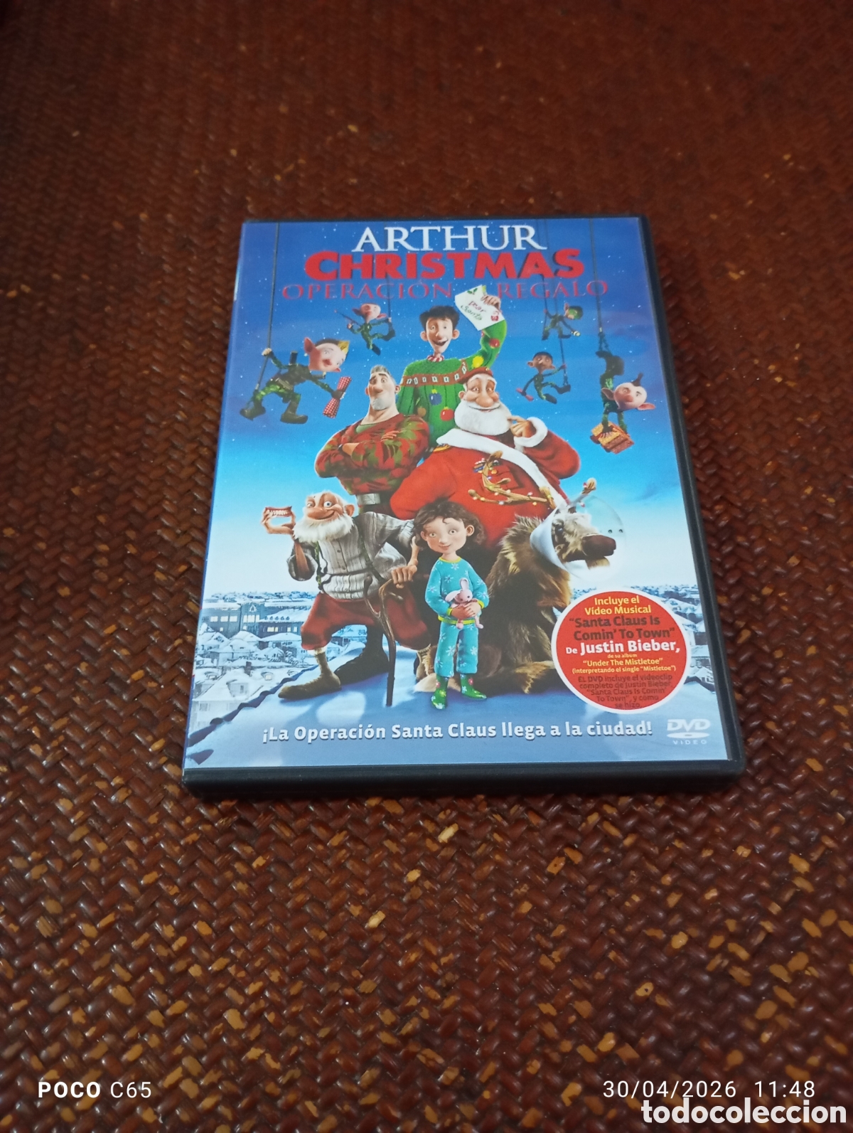 Cine: Arthur Christmas operaci&oacute;n regalo DVD como nuevo
