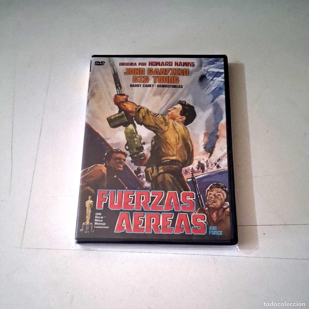 Cine: DVD &rdquo;FUERZAS AEREAS&rdquo; COMO NUEVO AIR FORCE HOWARD HAWKS JOHN GARFIELD GIG YOUNG