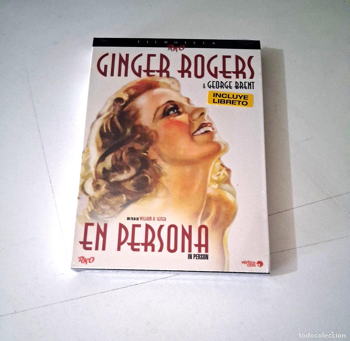 Cine: DVD &rdquo;EN PERSONA&rdquo; WILLIAM A SEITER GINGER ROGERS +LIBRETO CON FUNDA CARTON RKO
