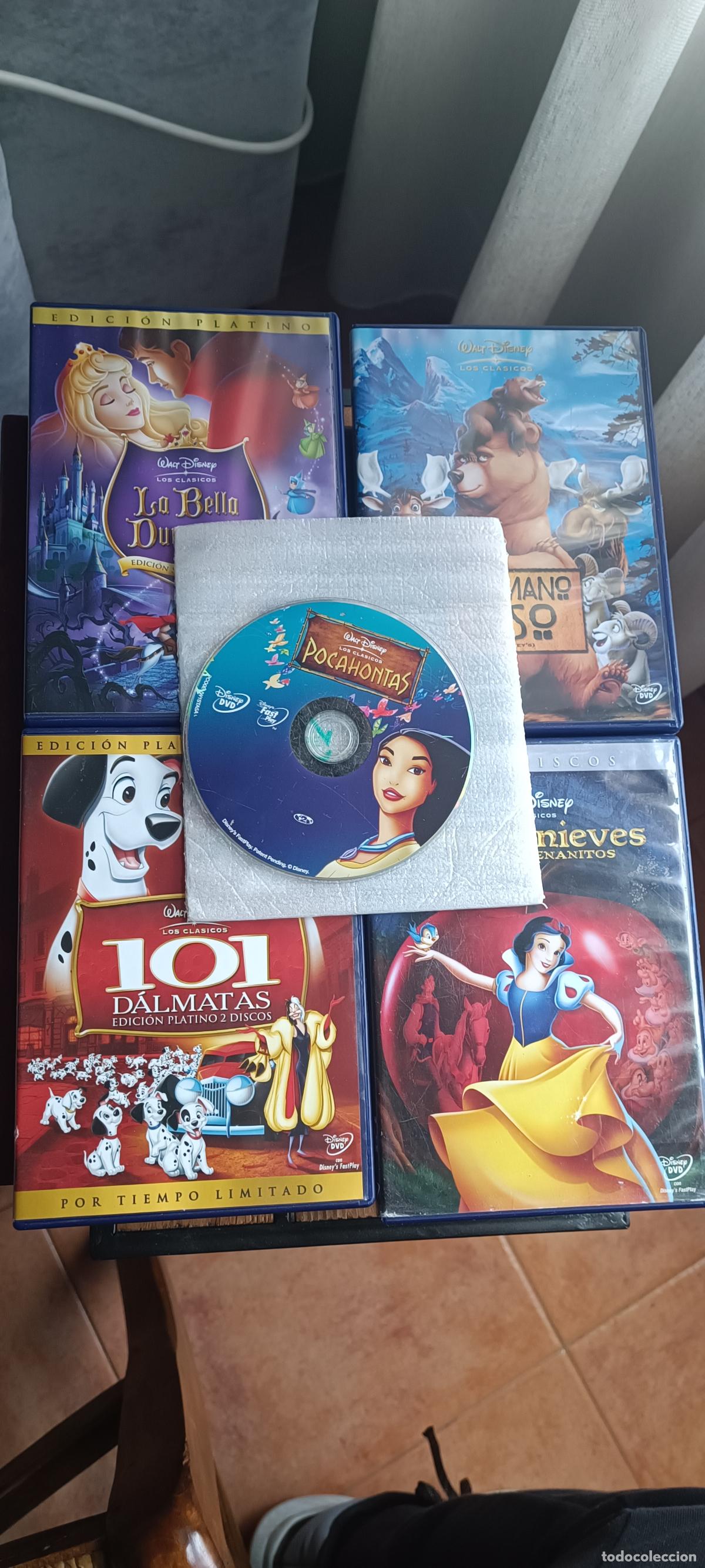 Cine: 4 DVD WALT DISNEY LOS CLASICOS : 1 BLANCANIEVES - 16 LA BELLA DURMIENTE - 17 101 DALMATAS