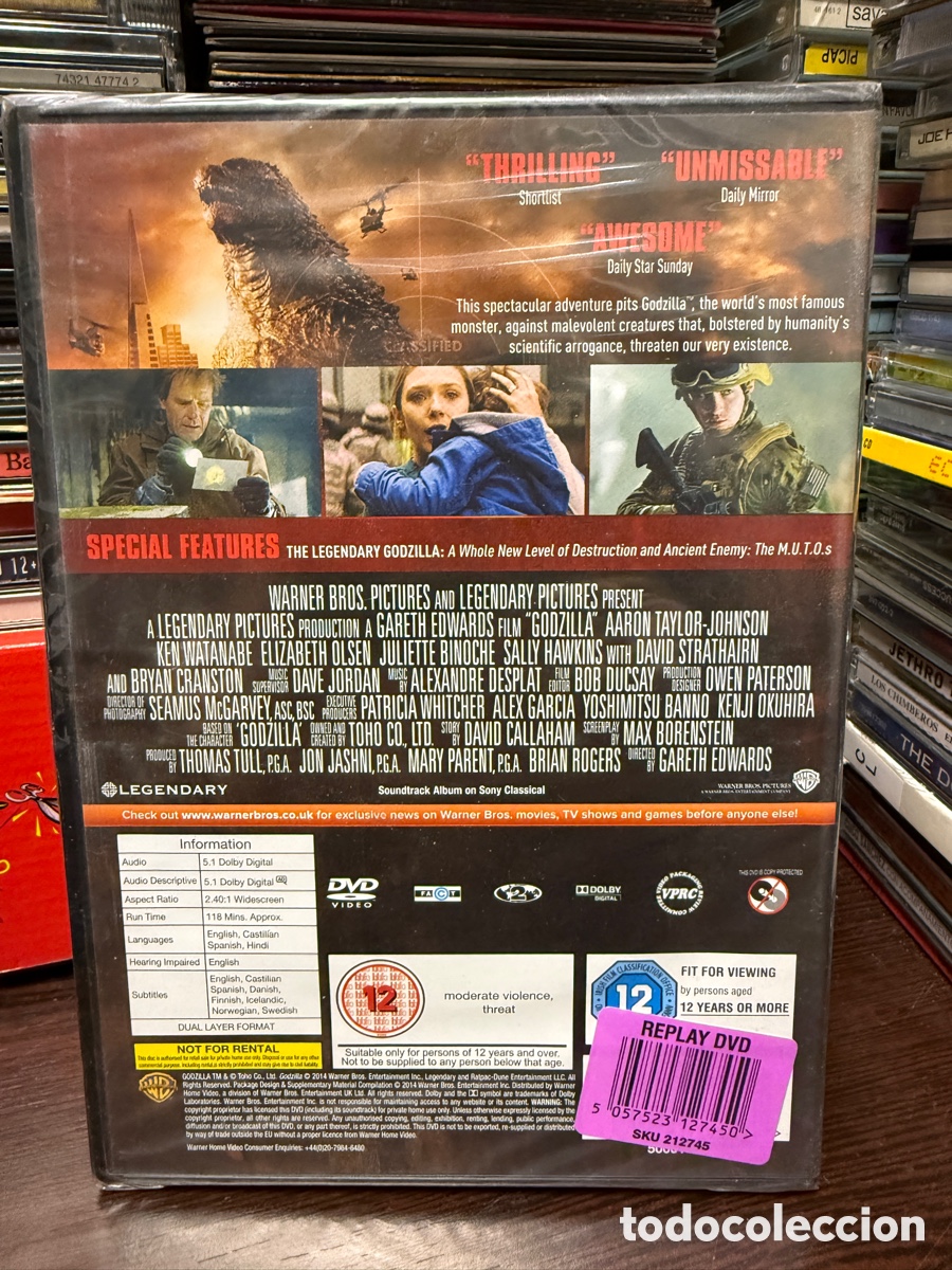 Cine: Godzilla (DVD) Edici&oacute;n UK - Foto 2