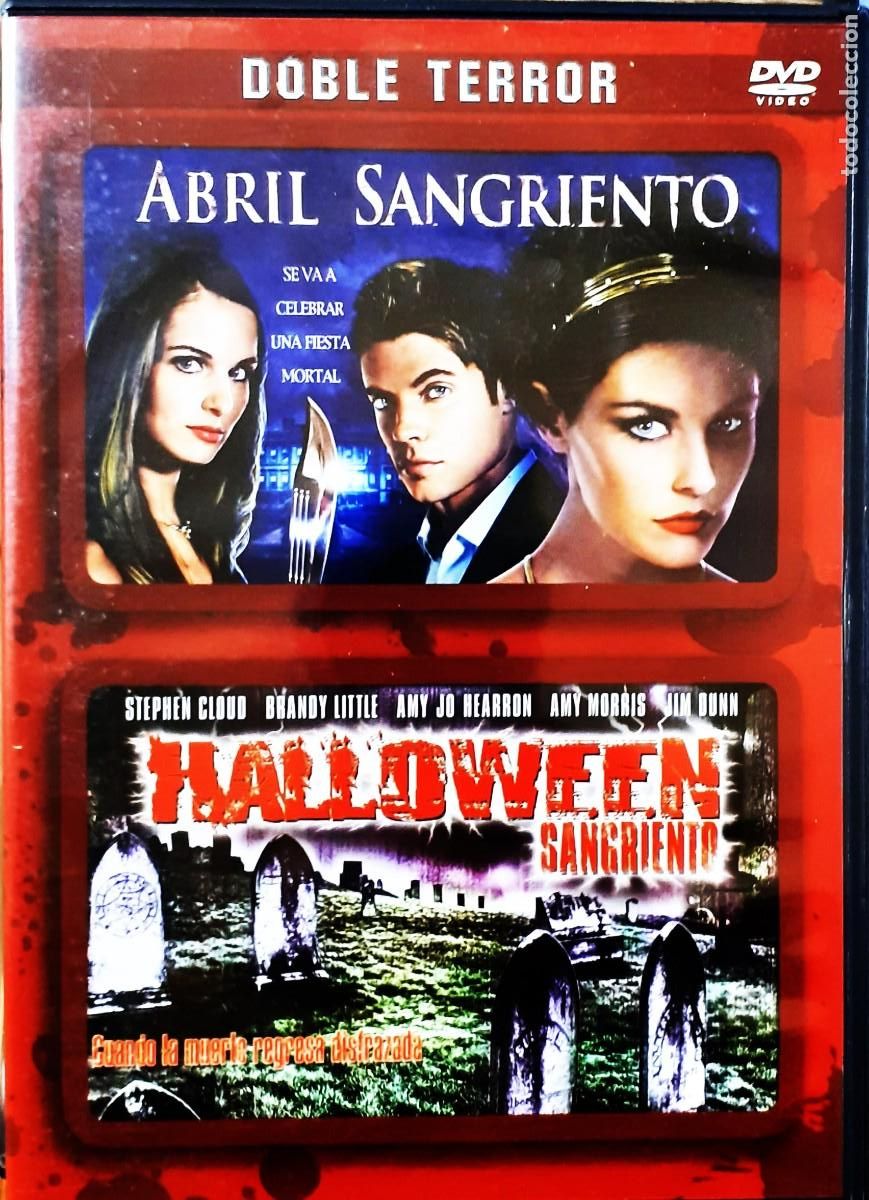 Cine: DOBLE SESION; ABRIL SANGRIENTO Y HALLOWEEN SANGRIENTO. CINE EN DVD, COLECCION.