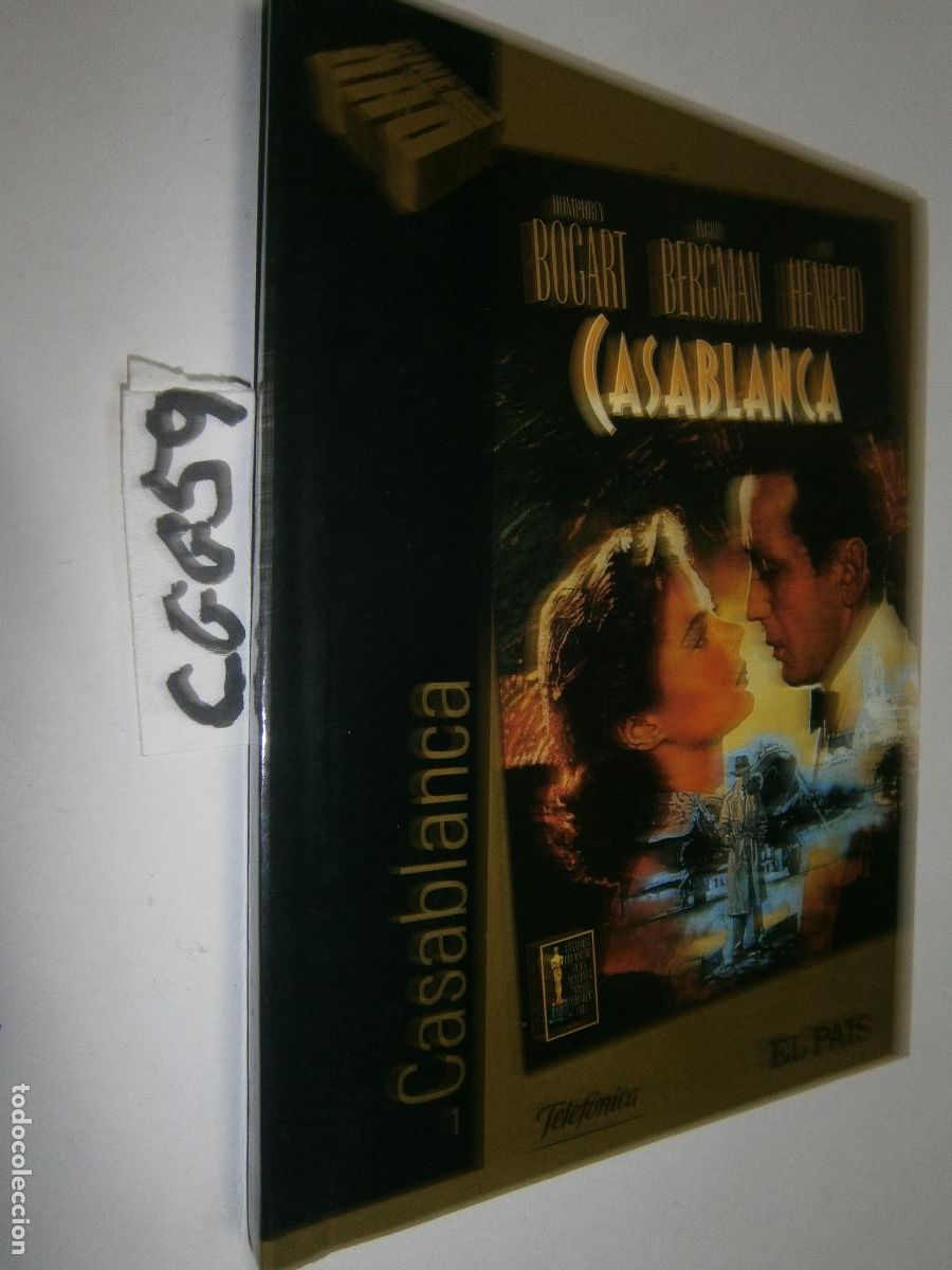 Cinema: PELICULA DVD - CASABLANCA (CON LIBRETO DE LA PELICULA)